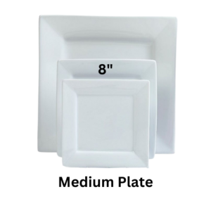 Square Dinner Plate (6″,...