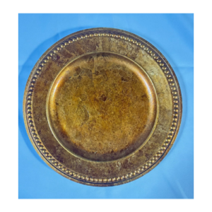 Charger Plate Beaded (Gold)