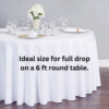 Round Table Linen (132") - Image 8