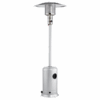 Stainless steel outdoor propane patio heater — ideal for heating guests at outdoor weddings, parties, and evening events in San Diego.