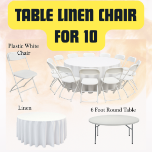 Table Linen Chair Package