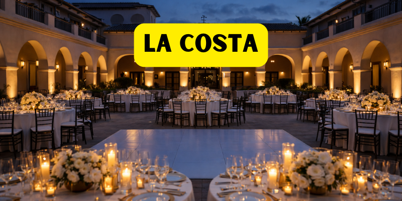 La Costa – Upscale Courtyard Reception party rentals
