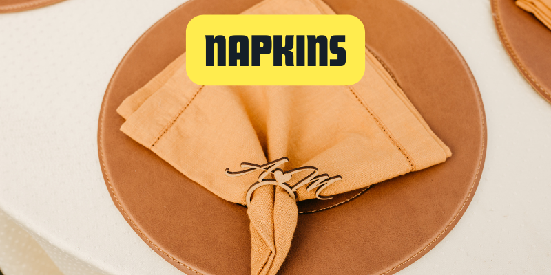 Napkins rentals in Carlsbad