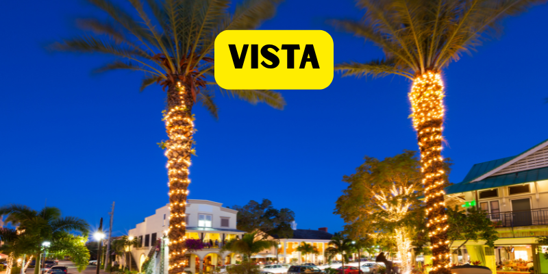 Vista party rentals service area