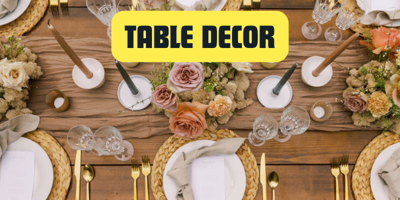 Table Decor rentals in Carlsbad