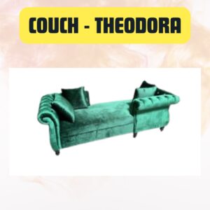 Couch Theodora Velvet Tete-A-Tete Rental | Luxury Event Sofa