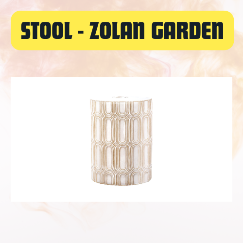 Stool Zolan Garden Rental – Stylish Outdoor Accent Seating & Decor Piece