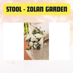 Stool Zolan Garden Rental – Stylish Outdoor Accent Seating & Decor Piece