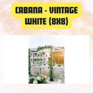 Cabana Vintage white wooden...