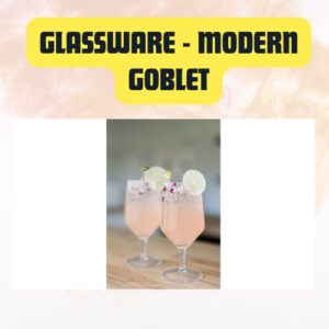 Glassware Modern Clear Glass Goblet | Elegant Water & Cocktail