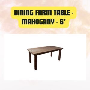 Farmhouse Dining Table –...