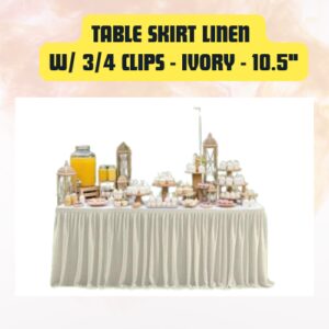 Table Skirt with 3/4...