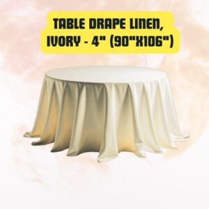 Table Drape Linen 4″...