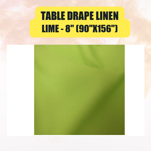 Table Drape Linen, 8" (90"x156") - Image 28