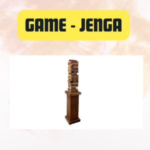 Game – Jenga Tower Free-Standing – Classic Wooden Stacking Block Set