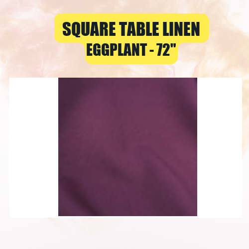 Square Table Linen, 72" | Elegant Event Tablecloth in 40+ Colors - Image 17