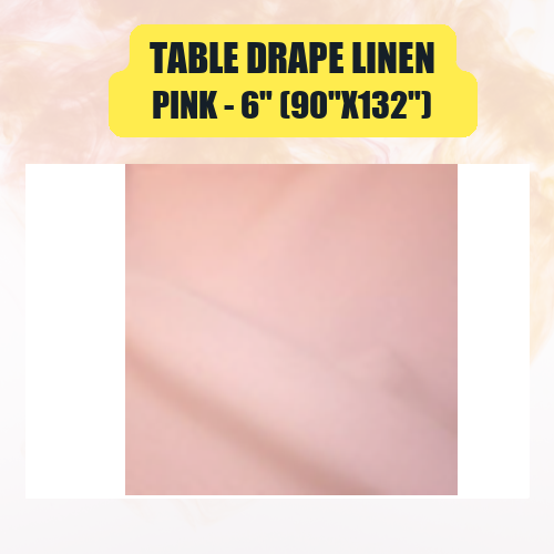 Table Drape Linen 6" (90"x132") | Floor-Length Banquet Table Linen - Image 35