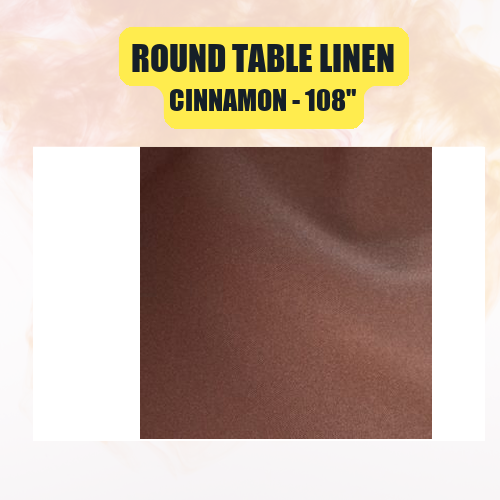 Round Table Linen 108" | Floor-Length Fit for 48" Round Tables | 40+ Color Options - Image 12
