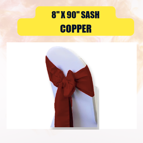 Sash 8" x 90" | Chair Sash Linen for Weddings & Events - Image 14