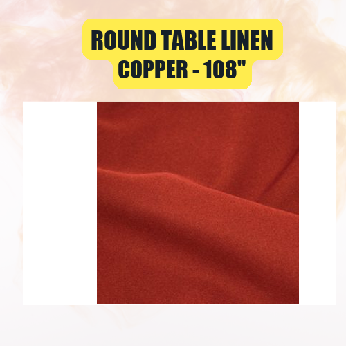 Round Table Linen 108" | Floor-Length Fit for 48" Round Tables | 40+ Color Options - Image 13