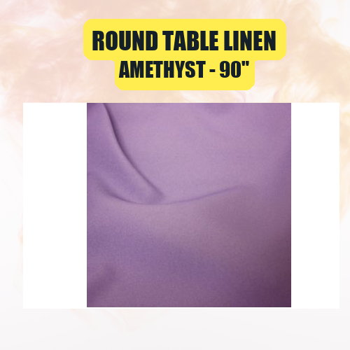 Round Table Linen 90" | Premium Event Tablecloth | 40+ Colors Available - Image 2