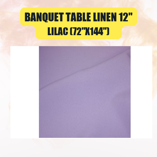Banquet Table Linen 12" (60" x 120") | Premium Tablecloth for Events & Weddings | 40+ Colors Available - Image 27