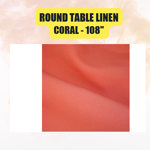 Round Table Linen 108" | Floor-Length Fit for 48" Round Tables | 40+ Color Options - Image 14