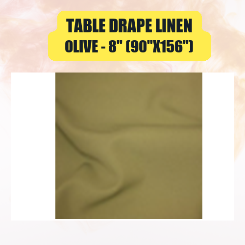 Table Drape Linen, 8" (90"x156") - Image 32