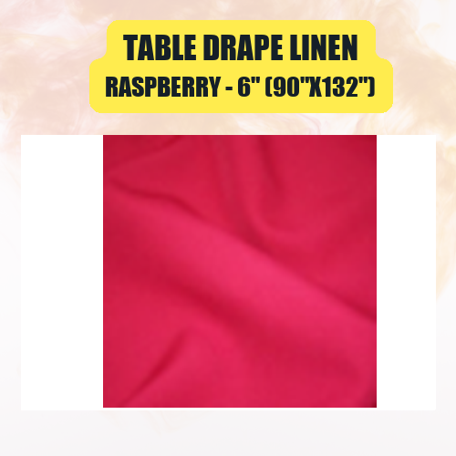 Table Drape Linen 6" (90"x132") | Floor-Length Banquet Table Linen - Image 38