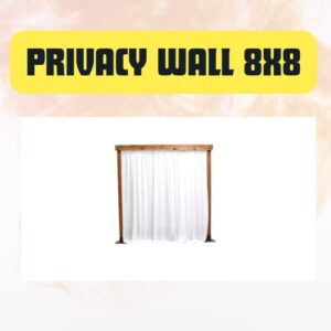 Privacy Wall – Adjustable Event Privacy Divider (8×8 to 10×12)
