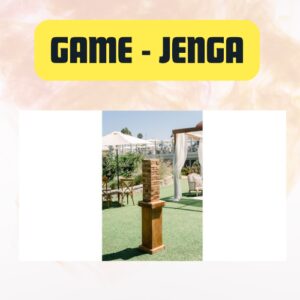 Game – Jenga Tower Free-Standing – Classic Wooden Stacking Block Set