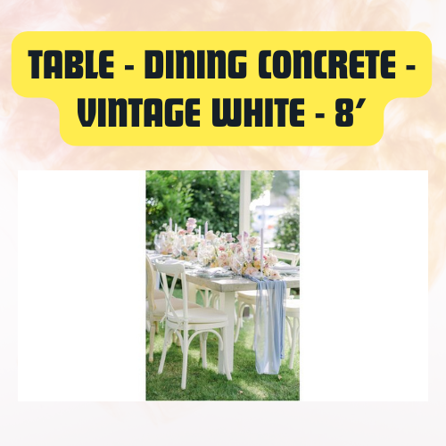 Dining Concrete Table – Rectangular Event Table 8ft - Image 9
