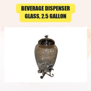 Beverage Dispenser, Glass, 2.5...