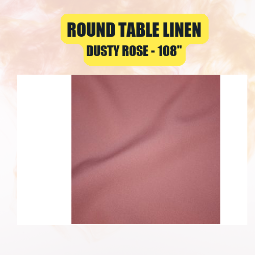 Round Table Linen 108" | Floor-Length Fit for 48" Round Tables | 40+ Color Options - Image 16