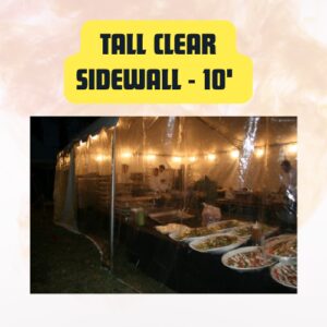 Tall Clear Tent Sidewall...