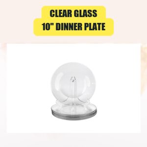 Clear Glass, 10″ Dinner Plate | China Plate Rental for Weddings & Events