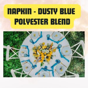 Napkin Dusty Blue Polyester...