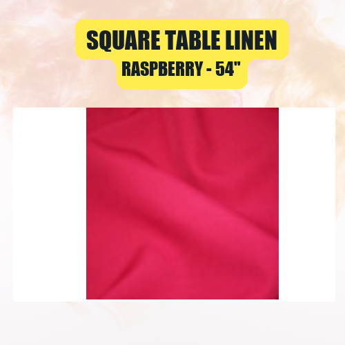 Square Table Linen 54" | Premium Overlay Tablecloth in 40+ Colors - Image 38