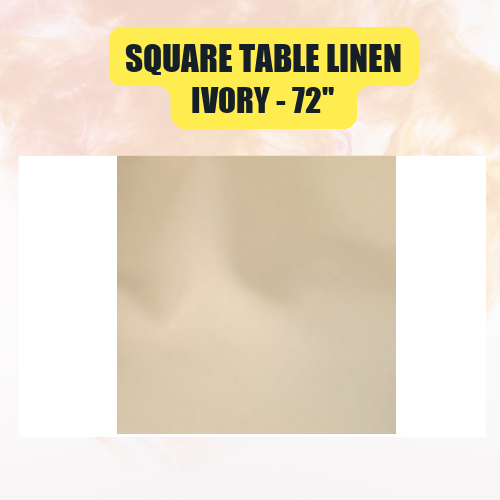 Square Table Linen, 72" | Elegant Event Tablecloth in 40+ Colors - Image 24