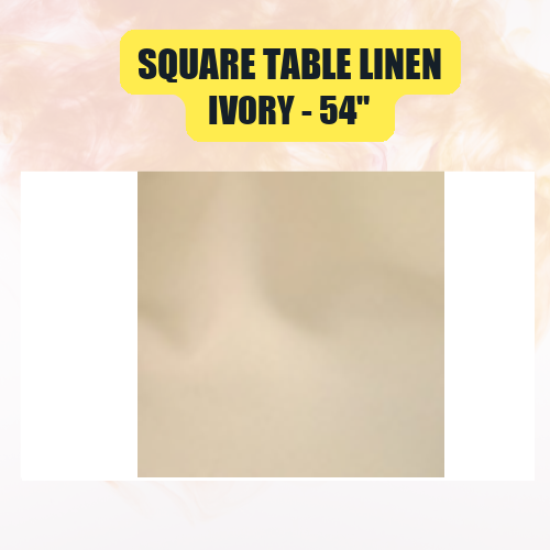 Square Table Linen 54" | Premium Overlay Tablecloth in 40+ Colors - Image 24