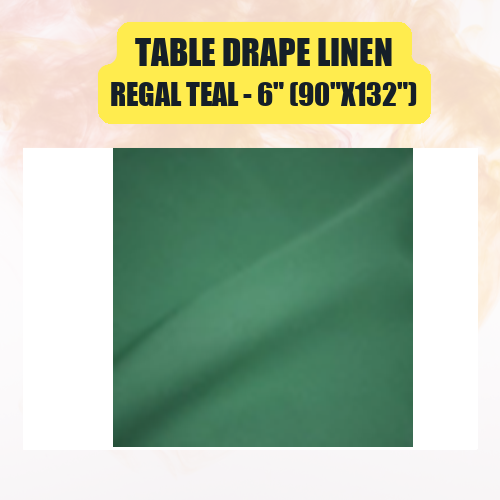 Table Drape Linen 6" (90"x132") | Floor-Length Banquet Table Linen - Image 42