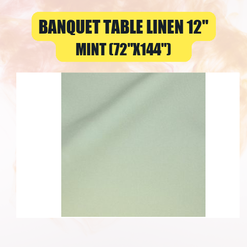 Banquet Table Linen 12" (60" x 120") | Premium Tablecloth for Events & Weddings | 40+ Colors Available - Image 30