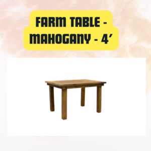 Farm Table – Rustic...