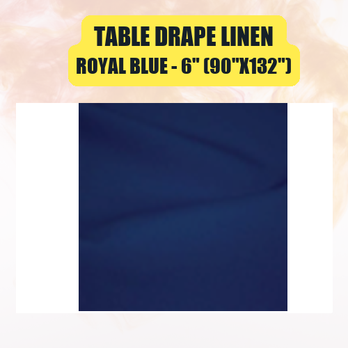 Table Drape Linen 6" (90"x132") | Floor-Length Banquet Table Linen - Image 43
