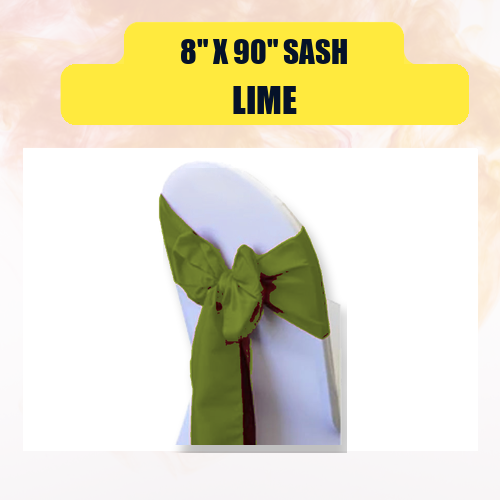 Sash 8" x 90" | Chair Sash Linen for Weddings & Events - Image 28