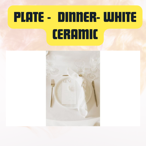 Plate Dinner White Ceramic | Elegant Everyday Tableware 10.75" - Image 5