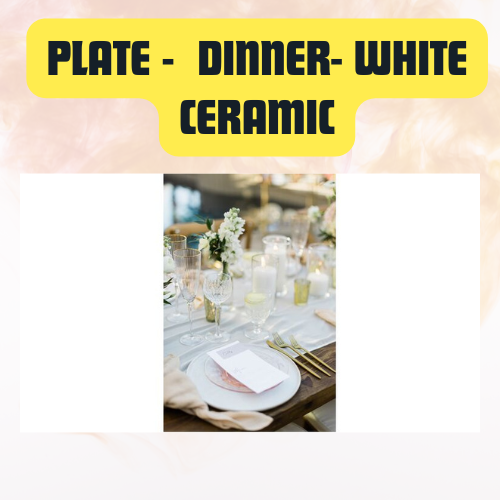Plate Dinner White Ceramic | Elegant Everyday Tableware 10.75" - Image 8