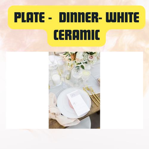 Plate Dinner White Ceramic | Elegant Everyday Tableware 10.75" - Image 9
