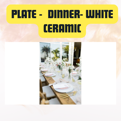 Plate Dinner White Ceramic | Elegant Everyday Tableware 10.75" - Image 10