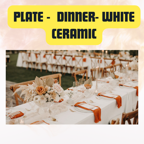 Plate Dinner White Ceramic | Elegant Everyday Tableware 10.75" - Image 11